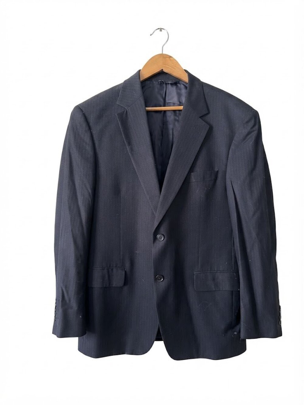 Brooks Brothers 346 Navy Pinstripe Suit Jacket Blazer Two Button